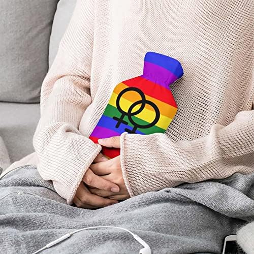 Bandeira lésbica LGBT FLANHA HOMENT BRAMANHA INJEÇÃO DE BRAURAGEM DE BRANGEIRA COM TAPA DE PLUSH ALIMENTOS PARA A BED