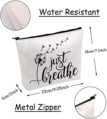 JXGZSO Dandelion Bolsa de maquiagem inspiradora Dandelion Bag Meditation Yoga Gift for Yoga Lover