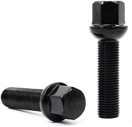 Conjunto de 20 veritek 14x1,5mm preto oe 2,75 polegadas 45 mm Comprimento de haste 17 mm parafusos de montanha de