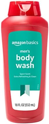 Basics Men's Body Laving, Sport Scent, 18 onças fluidas, 6-pacote