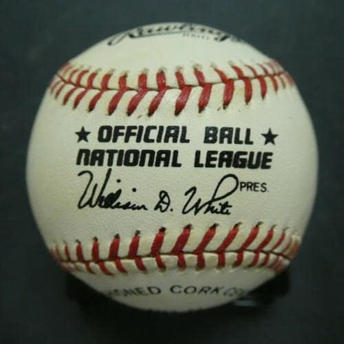Willie Mays Hof assinou o beisebol oficial da NL com uma letra JSA completa - beisebol autografado