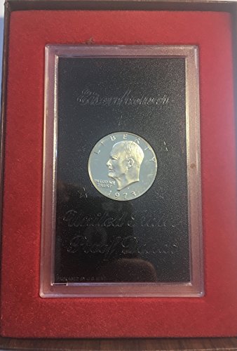 1973 S eisenhower Ike Dollar 40% Prova de dólar marrom de prata Us Mint