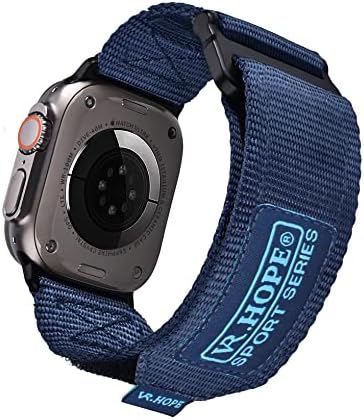 V.R.Hope Watch Band Compatível com Apple Watch 41mm 40mm 38mm para homens, estilo de pulso trançado de tecido para Iwatch