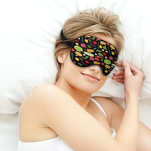 Vegetais Máscara de dormir com padrão de vegeta