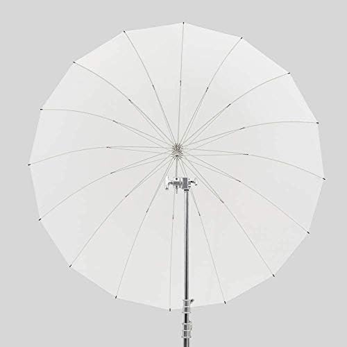 GODOX UB-165D 165cm White parabólico reflexivo transparente guarda-chuva macio, guarda-chuva leve com tampa de difusor
