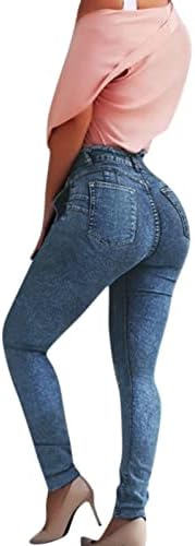 Calças de jeans casuais sikye calças de cintura alta de cintura alta calça de calça de jeans de calça de calça de jeans para mulheres