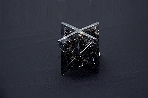 Orgonite Magic Crystals Black Turmaline Merkaba Reiki Chakra Cura Fengshui para Meditação Made Made Crystal Star