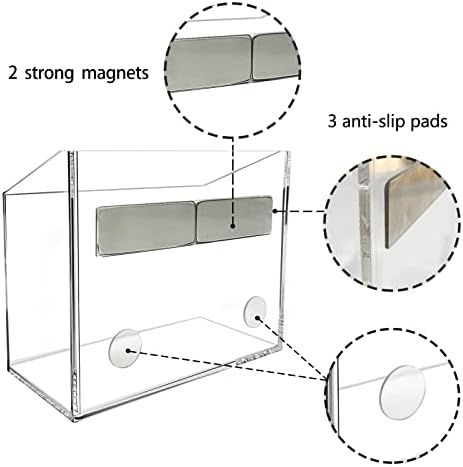 Porta de quadro de vidro magnético com suporte de folha de secador