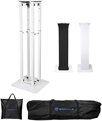 Rockville Totem Moving Head Light Stand+Black+White Scrims+Carry Bags