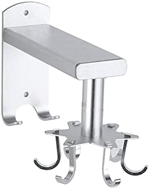 Ganchos de cozinha para utensílios ganchos pegajosos 360 ° Cabides de parede giram ganchos de adesivo fortes alumínio