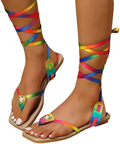 Mulheres sandálias planas de pé de fada de fada de fada de fada feminina feminina de comércio exterior sandálias