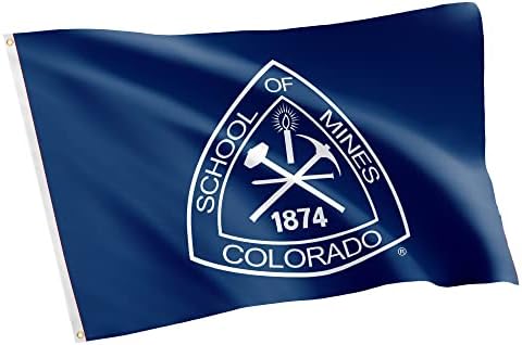 Sinalizadores da Escola de Minas do Colorado Bandeiras Bandeiras Bandeiras poliéster Indoor Outdoor 3x5