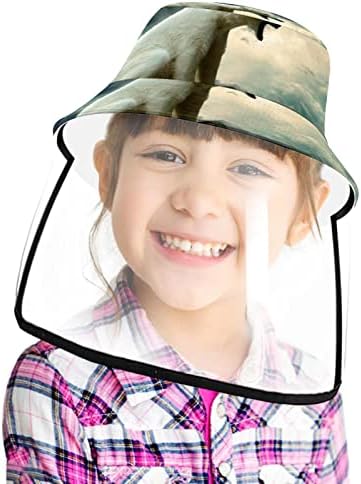 Chapéu de proteção para adultos com escudo facial, chapéu de pescador anti -Sun Cap, prancha do Dia da Independência 4 de julho