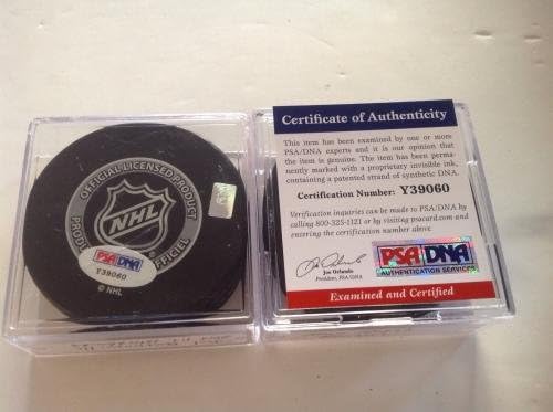 Joel Quenneville assinou 2014 Stadium Series Puck PSA DNA CoA autografou um - Pucks autografados da NHL