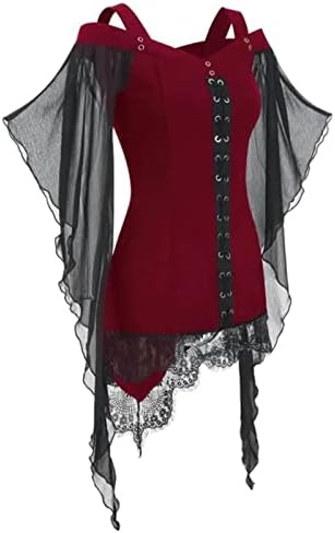 Vestido gótico punk de túnica feminina Vestidos curtos de halloween Cosplaí