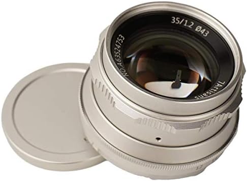 7artisans fotoelétricos de 35 mm f/1.2 lentes para Canon EF-M, prata