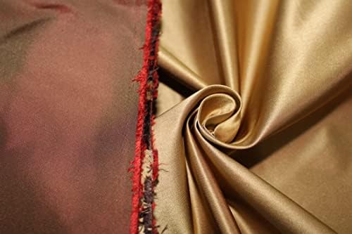 de seda holandesa de tecido de cetim ouro x cor vermelha 54 de largura no quintal
