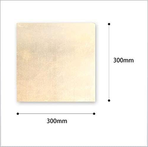 Nianxinn Metal Placa de folha fina de folha de papel alumínio puro Placa de papel alumínio de metal 4 mmx300 x 300