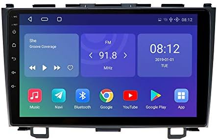 Android 10 Carra de navegação por rádio compatível com Honda CRV 2007 2008 2009 2010 2011,9 polegadas Touchscreen no Dash Scelport