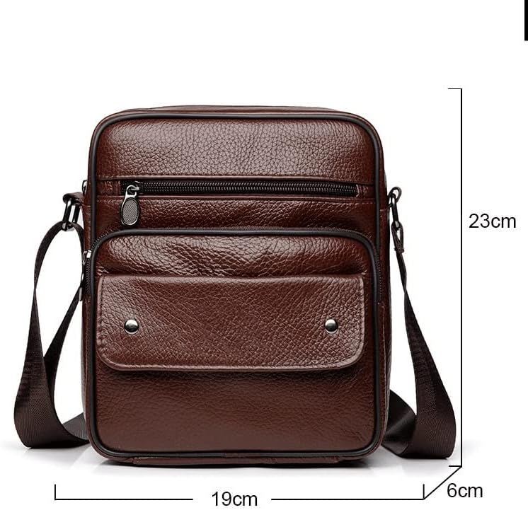 GPPZM Vintage Brown Man Bags Crossbody Bolsa Tote Fin Sacag