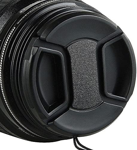 Bowong Universal Center Pinch Snap-on Front Lente Cap 40,5 mm 46mm 49mm 52mm 55mm 58mm 62mm 67mm 72mm 77mm 82mm para Canon Nikon Sony Pentax Olympus Fuji Câmera com cordas