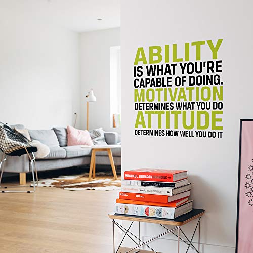 Citações de inspiração da família Capacidade de adesivos de decalque de parede de vinil é o que você é capaz de fazer atitude