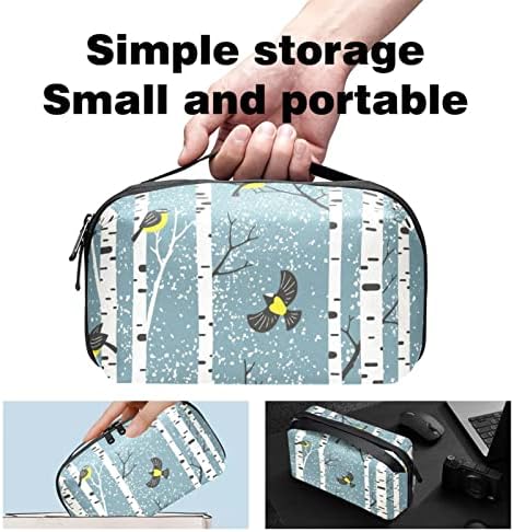 Organizador eletrônico de viagem, bolsa de tecnologia portátil, bolsa de acessórios eletrônicos, estojo de cabo à prova d'água para carregador Power Bank USB SD Card Ponere