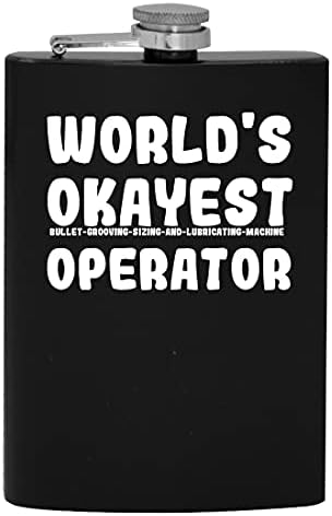 Operador de bala de bala do mundo Operador-máquina-8oz de quadril de 8 onças de bebida alcoólica