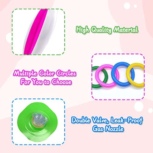Yejahy ​​2 pacote de pacote inflável Bunny Ear Ring Toss Game - Party e Games de Páscoa para crianças para crianças para crianças