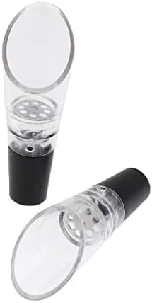 Baosidade 2pcs acrílico Plástico Plástico Aerador Proto de vinho Decanter Stopper Popeler Flow Wine Bottle Proup Spout