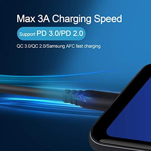 20w USB C a C Tipo C Tipo C Fast Cord Cabo Android Cabo de carregador de celular para Samsung Galaxy Z Flip 4 3 Fold 4 3 A54 A53