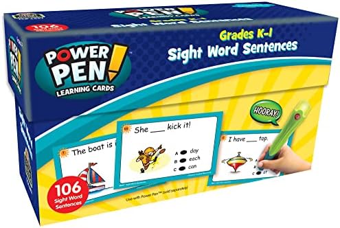 Professor criou Recursos Power Pen Learning Cards, Sight Word frases
