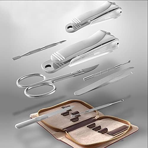 N/A 8/16PCS/SET Multifuntional Aço inoxidável Pedicure Manicure Tools Clippers de unhas Definir kits de tesoura doméstica