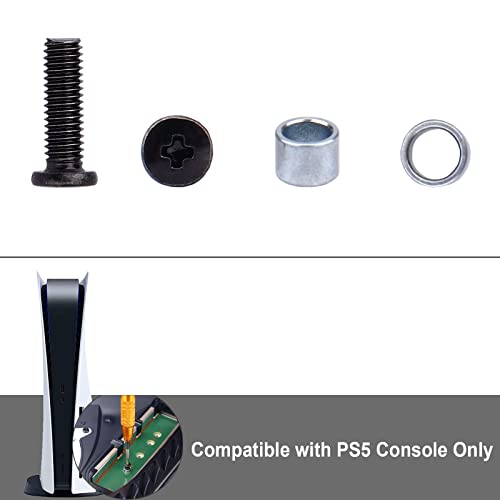 IKPEK 1PCS PS5 SSD parafuso e 1pcs Substituição de anel para Sony PS5 PlayStation 5 Console Solid State Drive