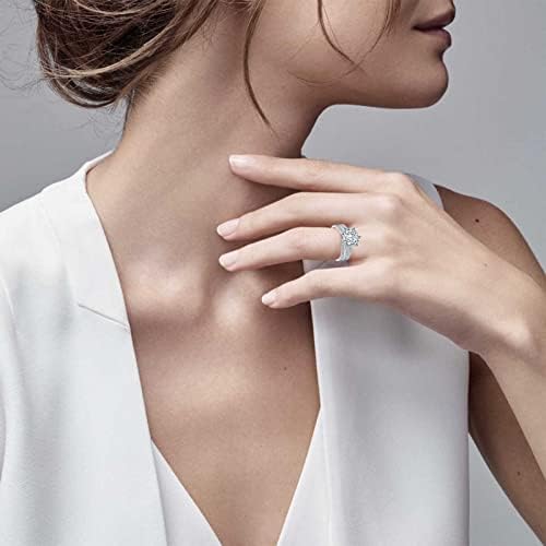 2023 Novo super flash moissanite anel em forma de anéis de noivado para mulheres moissanite anéis de noivado Twisted anéis