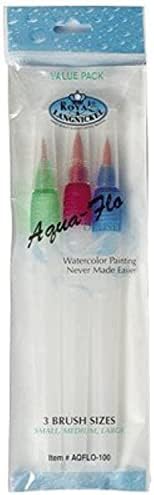 Pincel real aqflo-100 aqua-flo nylon hair aquarela pincel pincel