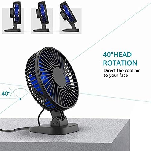 Liliang- - Coolers evaporativos Novo Mini Mini Power Fan Powerd Desk com 3 velocidades, fluxo de ar forte, mas sussurro