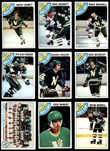1978-79 Topps Minnesota North Stars perto da equipe definida Minnesota North Stars GD+ North Stars