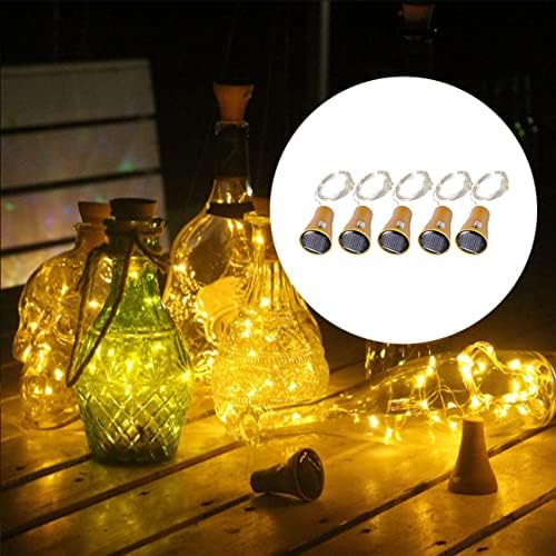 Luzes de fada de garrafa de cortiça solar Luzes de cortiça Torch Kit de garrafas para garrafas de vinho 10 garrafa de