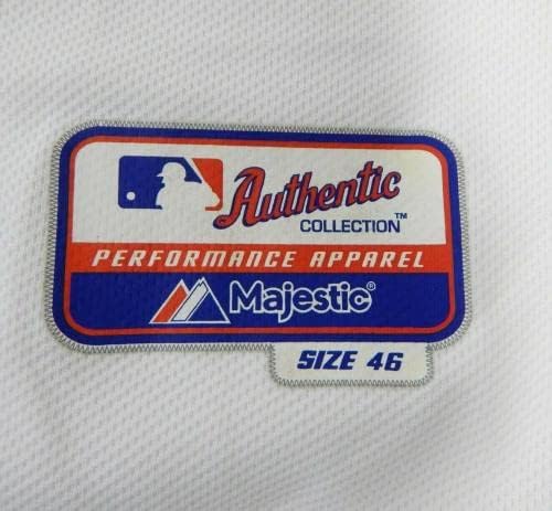 Miami Marlins Keys #4 Game usou White Jersey DP13737 - Jerseys de MLB usados ​​no jogo