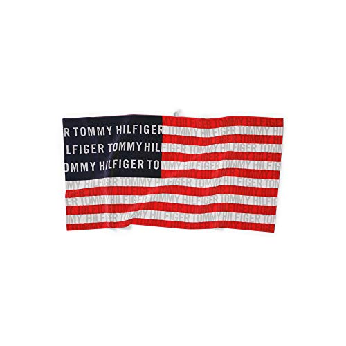 Tommy Hilfiger Flag algodão Toalha de praia, 36 W x 70 L, vermelho