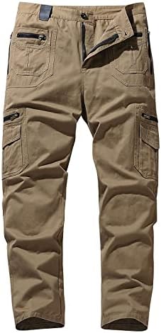 Calças táticas masculinas, calças de vários bolsos masculinos RIPSTOP Pants de cargo de caminhada calças de combate de calças de combate