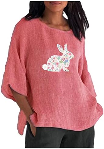 Mulheres felizes camiseta de páscoa de coelho