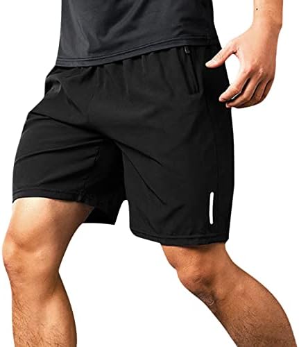 Men curto conjuntos de roupas masculinas esportes de verão masculino shorts de secagem rápida marcador reflexivo Castro lixo solto preto curto
