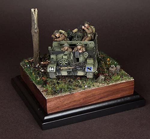 Goodmoel 1/35 WWII British Tank Soldier Resin Figura Figura / Soldado Desmonte e não pintado kit em miniatura / HS-7864
