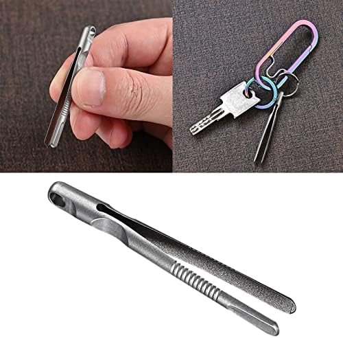 EDC Tweezers Durável Tweezers Tweezers TC4 Tweezers Tweezers Tweezers para acampar Caminhando em casa Viagem ao ar livre TC4