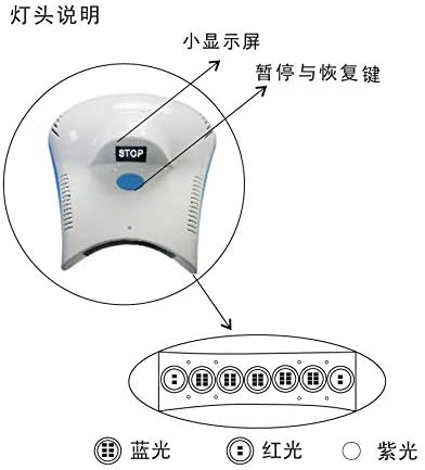 Dentes clareamento clareador acelerador de dente de dente de dente de dente LED LED Piso leve lâmpada móvel dy-06