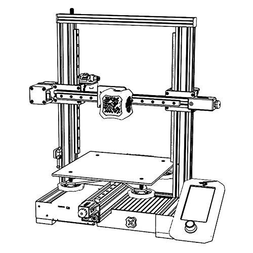 Hocenway CNC Aluminium BLV ENDER 3 V2 Kit de atualização y Correia da placa de transporte para impressora 3D, sem incluir trilhos lineares
