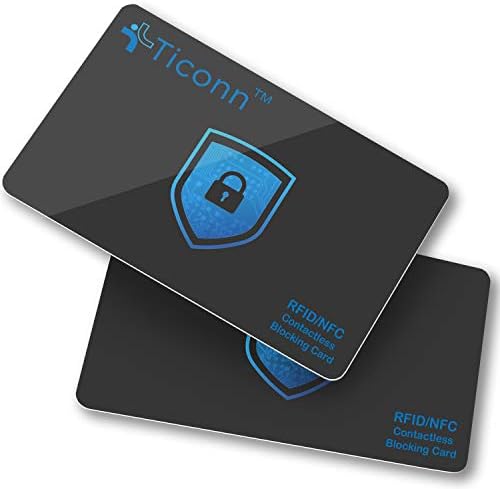 RFID Blocking Cards-2 Pack+Faraday Bag para Key FOB