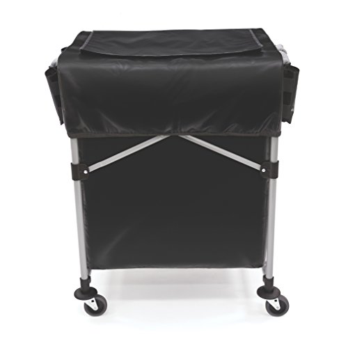 Rubbermaid Comercial Products, Capa para Bushel X-Cart 4-Cart dobrável com líderes de acesso rápido e vários bolsos de armazenamento
